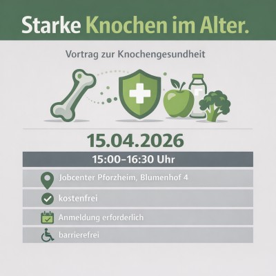 Vortrag zur Knochengesundheit im Alter in Pforzheim